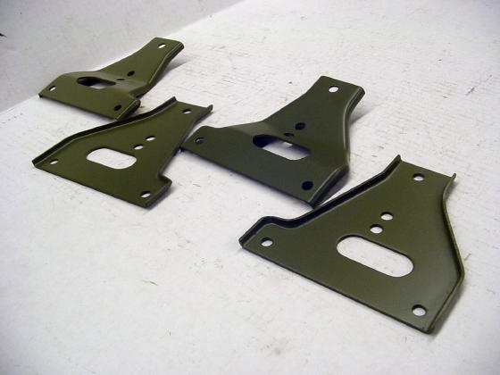 WILLYS MB VEHICLE SET OF UPPER & LOWER BUMPER GUSSETS 